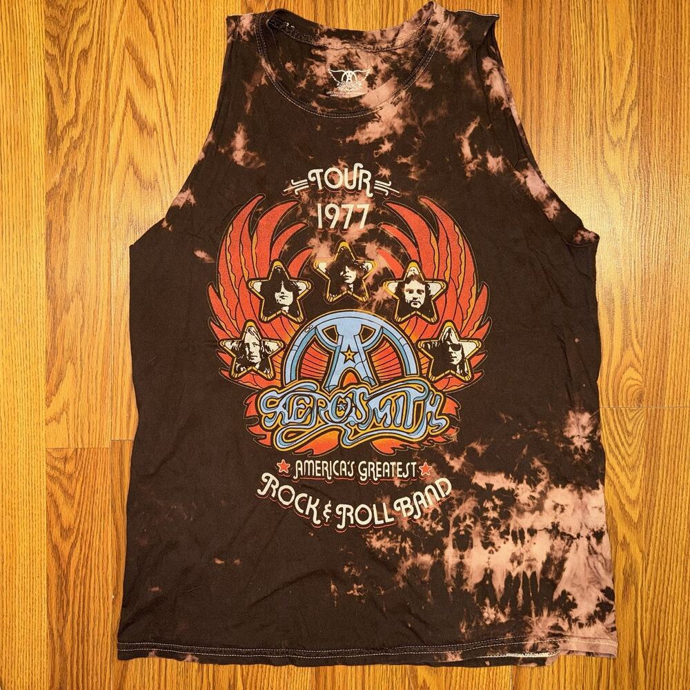 Aerosmith Tour 1977 T-Shirt Men’s Small Cut Off